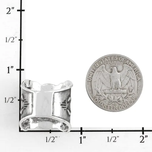 Vista 4 de Anillo de plata de ley con turquesa auténtica (color seleccionado)