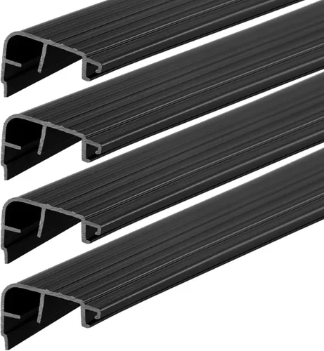 Vista 16 de 4 Pcs 36" L Fixed Vinyl Sill Threshold Cap 1-3/8 Inches High, Dark Brown Marrón oscuro