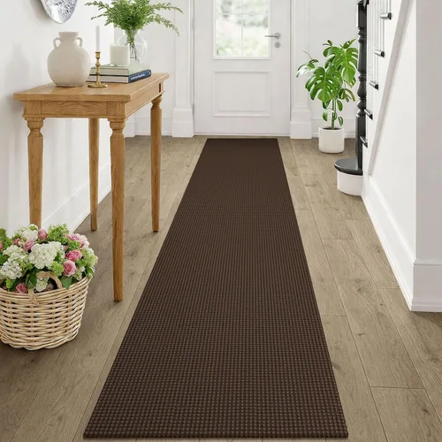 Vista 158 de KOZYFLY - Tapete para puerta de interior, lavable, pequeña, antideslizante, con respaldo de goma, felpudo de algodón para el hogar, color negro