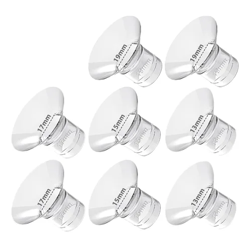 Vista 9 de NaNaLazy 6 piezas de inserción de brida de 0.51 pulgadas, compatible con Medela/TSRETE/momcozy S9/S10/S12/S9pro/S12pro Universal, protector de 13 mm