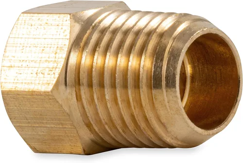 Vista 5 de Camco 59954 1/4" NPT macho x 1/4" hembra con válvula de retención para dispositivo de propano con destello invertido
