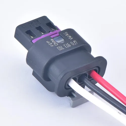 Vista 4 de 3 Pin PDC Sensor de estacionamiento Plug Auto Conector para Golf Passat A1 A3 A4 A6 A7 Q5 Q7 R8 4F0973703 1718653-1