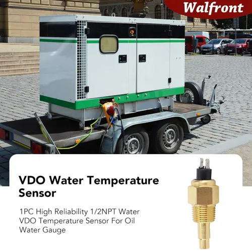 Vista 4 de Sensor de temperatura del agua, sensor de temperatura del agua 1/2NPT para medidor de temperatura del agua del aceite, 100.4 °F ~ 248.0 °F