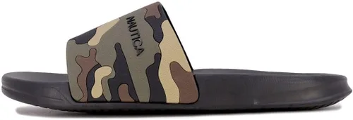 Vista 2 de Nautica Sandalias deslizantes para hombre - Cómodos zapatos de piscina y playa sin cordones con plantilla acolchada para uso casual