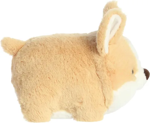 Vista 3 de Aurora Adorable Spudsters Colby Corgi - Animal de peluche – Forma redonda que hace que los abrazos reconfortantes – Perfecto para niños de todas