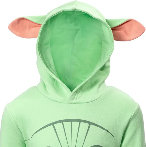 Vista 5 de STAR WARS Mandalorian The Child - Disfraz de cosplay con capucha para bebés a niños grandes