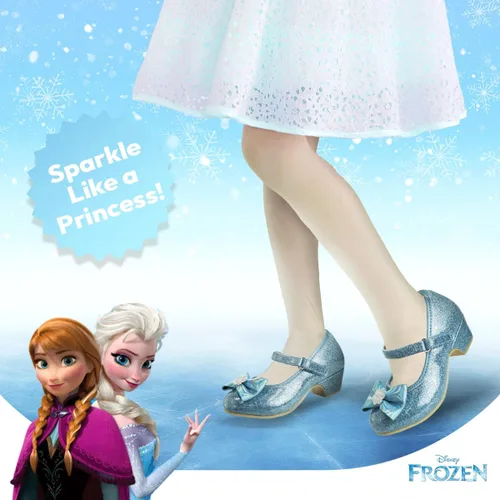 Vista 2 de Disney Zapatos - Correa plana Mary Jane con lazo para niñas, disfraz de princesa de personaje para niños, disfraz de flores, para fiesta escolar