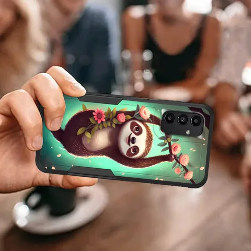 Vista 660 de Funda para Galaxy A14 5G, resistente de doble capa híbrida de policarbonato duro, goma suave, a prueba de golpes, funda protectora resistente