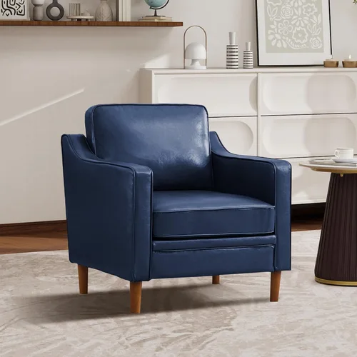 Vista 50 de Kingfun Sofá en Forma de L de 88", Sofá Seccional de Chenilla, Sofás Modernos de Mediados de Siglo con Marco de Madera Maciza para Sala de Estar