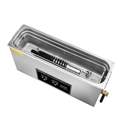 Vista 9 de CREWORKS Limpiador ultrasónico digital de 10L para objetos alargados, limpiador ultrasónico profesional de piezas de 240W con calentador