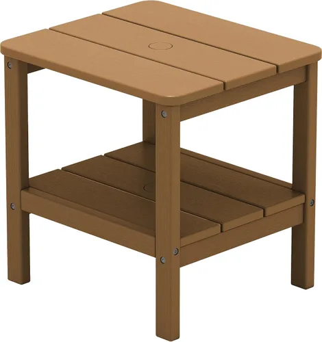 Vista 30 de SERWALL Mesa auxiliar Double Adirondack, Mesa auxiliar de forma rectangular, Negra