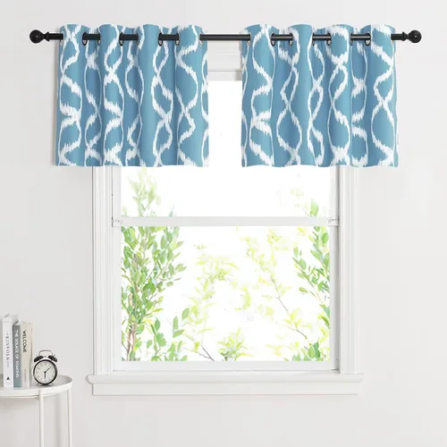 Vista 42 de KGORGE Cortinas opacas para sala de estar, aislamiento térmico, cortinas insonorizadas y cortinas estilo rústico estilo bohemio para cocina