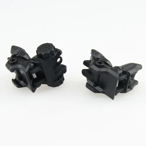 Vista 4 de TACFUN Negro Tactical Smart Polímero Delantero/Trasero Combo Set Flip Up
