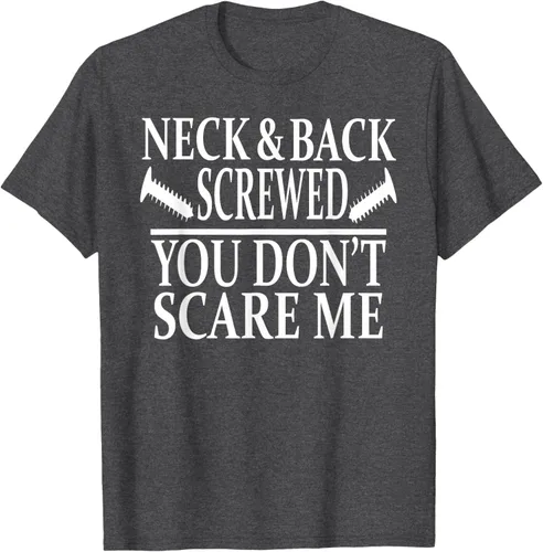 Vista 25 de Camiseta divertida para recuperación de cirugía de columna vertebral y cuello y espalda, Negro