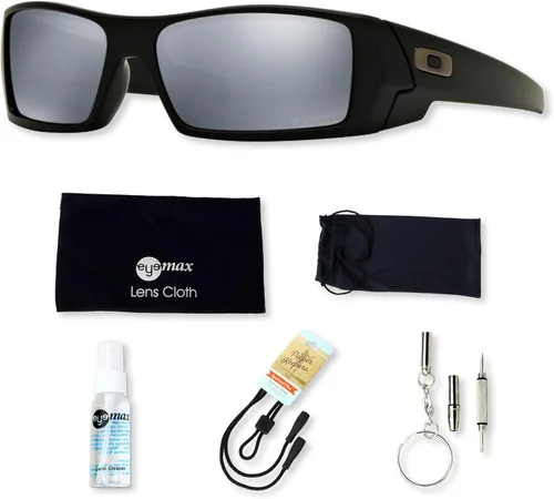 Vista 2 de Oakley Gascan OO9014 - Paquete de lentes de sol con funda original y accesorios 5 artículos