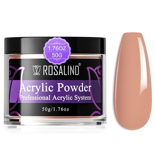 Vista 11 de Rosalind Polvo de uñas acrílico negro 50 g/1.76 oz – Polímero de cristal negro polvo de uñas para extensión acrílica, no necesita lámpara