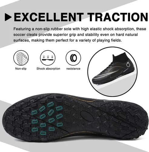 Vista 3 de CBUSTER Zapatos de fútbol para hombre y mujer, zapatos de fútbol AGTF