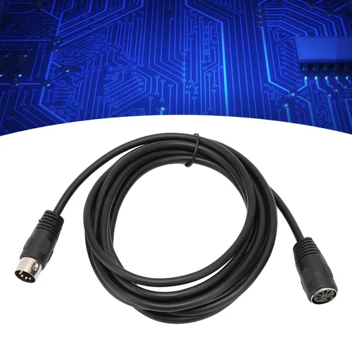Vista 6 de Cable MIDI, cable de extensión MIDI DIN de 9.8 pies con conector DIN de 5 pines macho a hembra, cable de extensión MIDI DIN Cable adaptador de audio