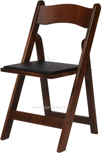 Vista 6 de American Classic Silla plegable acolchada de madera (juego de 4)