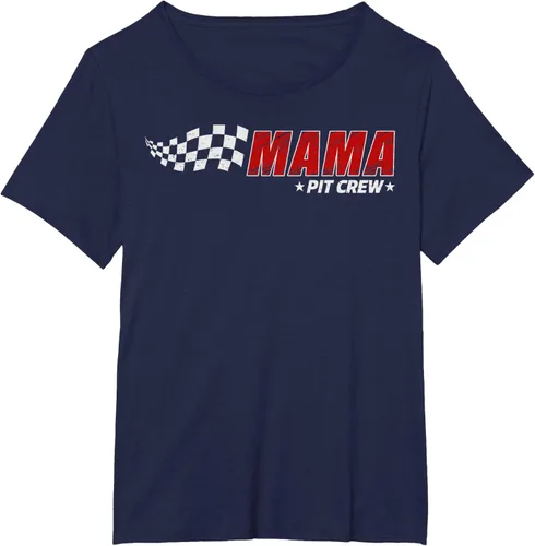 Vista 19 de Mama Pit Crew Race Car Birthday Family Matching Pit Crew Camiseta