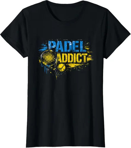 Vista 5 de Funny Padel Addict Quote T-Shirt