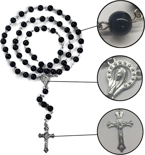 Vista 3 de First Communion Rosarys for Girls and Boys, RosaryBeads Catholic for Men, Women, Rosary Necklace as Gifts for Mother, Grandmother, Elders