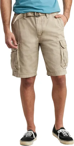 Vista 13 de Unionbay Survivor pantalones cortos de cargo con cinturón para hombre