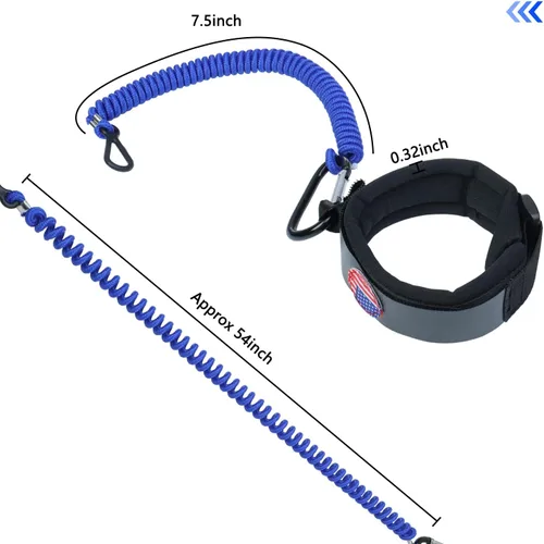 Vista 5 de Boat Kill Switch Lanyards Wrist Strap, Jet Ski Key Lanyard Fit for Mercruiser Marine Outboard