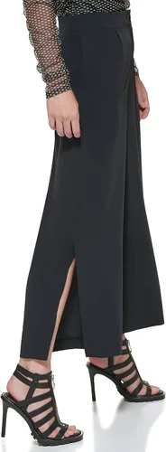 Vista 3 de DKNY Pantalón corto con botones y abertura lateral para mujer