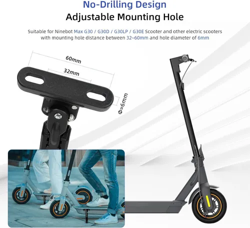 Vista 5 de ulip Soporte de estacionamiento para patineta, pieza de repuesto compatible con Ninebot Max G30/Max G30LP Scooter eléctrico