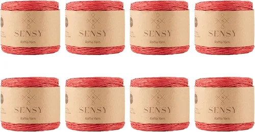 Vista 41 de Sensy Premium - Hilo de rafia multicolor (185 yardas, 100% papel, 400)