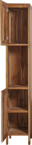 Vista 5 de EcoDecors Armario de lino de pie sin curvatura, con puertas de cierre suave, Arives totalmente montado en color natural