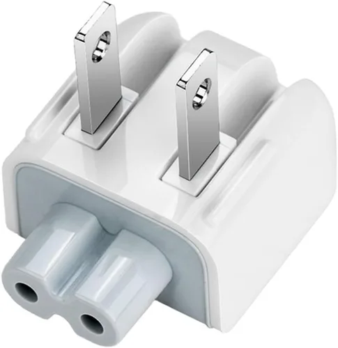 Vista 3 de Adaptador de pared de CA Duckhead, cargador de pared de EE. UU., cable de CA estándar de EE. UU. Cabezal de pato para McBook Maci Book/teléfono/Pod