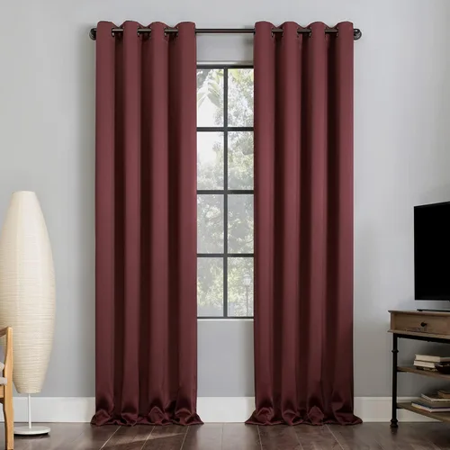 Vista 25 de Sun Zero Nordic - Juego de 2 paneles de cortinas 100 % opacas con ojales, calidad de teatro, reducción de ruido, 52 x 84 pulgadas, verde salvia