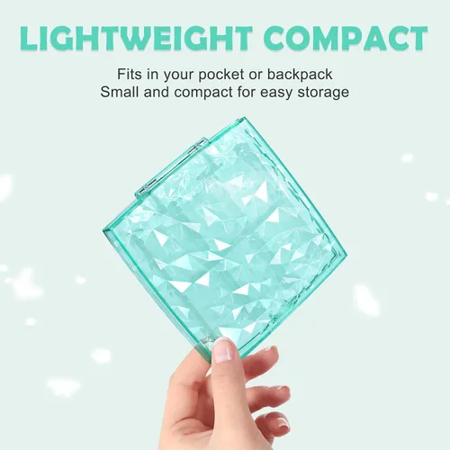 Vista 6 de DLseego Clear Crystal Game Card Case For Regular Switch Lite OLED, 11 Slots Game Cards Holder 2 SD Card Slots, Sparkle Portable Game Card Storage