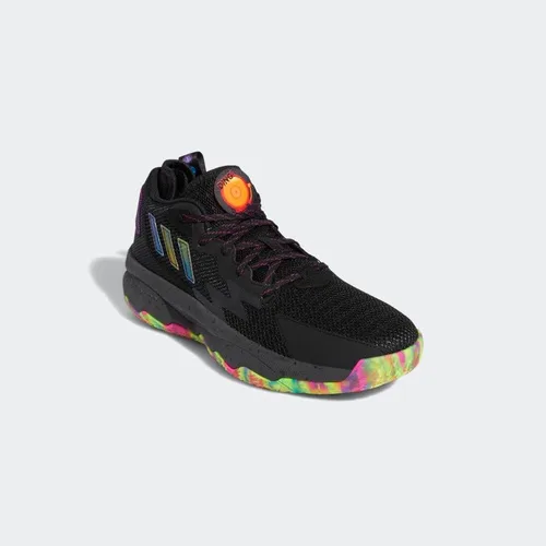 Vista 4 de Adidas Zapatos unisex Dame 8 Big Mood, Núcleo NegroGris SeisPanther Cyan
