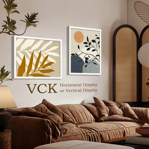 Vista 315 de VCK Marcos para póster de madera maciza de 22.375 x 34 pulgadas, marco de fotos A1 negro con montaje en pared, paquete de 3