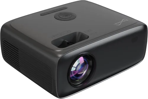 Vista 3 de Supersonic Proyector LED SC-282P Full HD 1080P con Bluetooth, 7800 lúmenes, LCD LED de 4 pulgadas, pantalla de 40 a 150 pulgadas, entradas