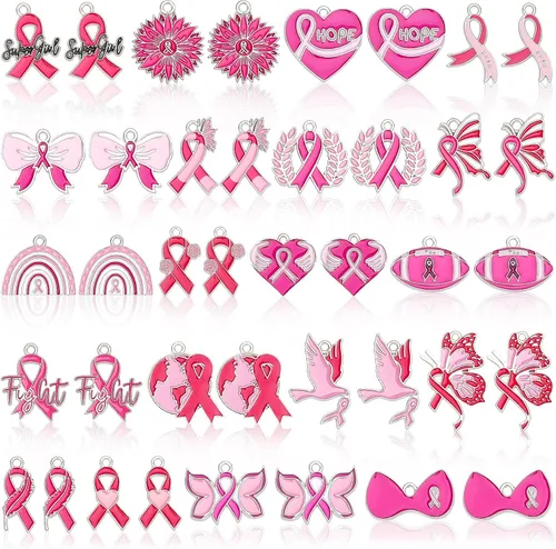 Vista 30 de MARFOREVER 40 piezas/20 pares de dijes de conciencia sobre el autismo