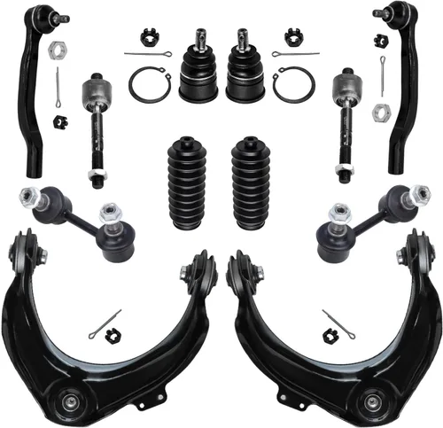 Vista 33 de Detroit Axle - Kit de extremo de 12 piezas para Ford Explorer Mercury Mountaineer 1998-2001 1999 2000, 2 brazos de control delanteros superiores