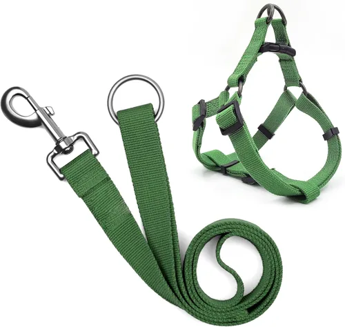 Vista 14 de Arnés de perro ajustable tricolor para perros pequeños y XS - Arnés resistente y fácil de caminar para cachorros, azul y rosa