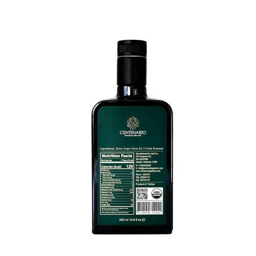 Vista 2 de Aceite de Oliva Extra Virgen Centenario Rico en Polifenoles, Aceite de Oliva Orgánico Prensado en Frío, Aceite de Oliva Bebible Rico en Polifenoles