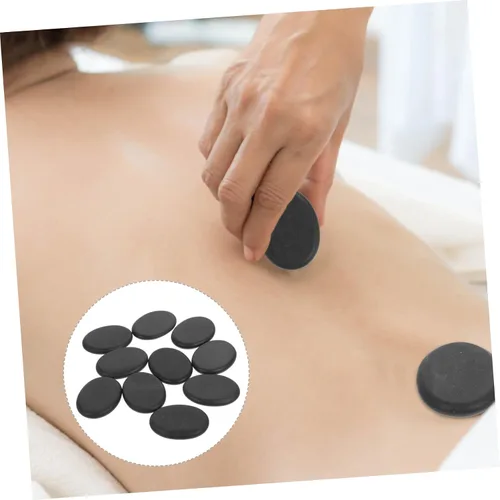 Vista 2 de Healeved 10 Uds. Masaje Energético Piedra Calentada Masajeador Aceites Esenciales para Masajeador Facial Masaje Facial Rocas Grandes Juego