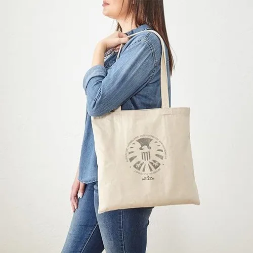 Vista 4 de CafePress Marvel Agents Of SHIELD - Bolsa de lona natural