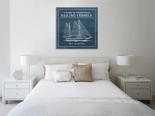 Vista 2 de Jaxson Rea Mary Urban - Lienzo envuelto en galería "Vintage Sailing Knots XI