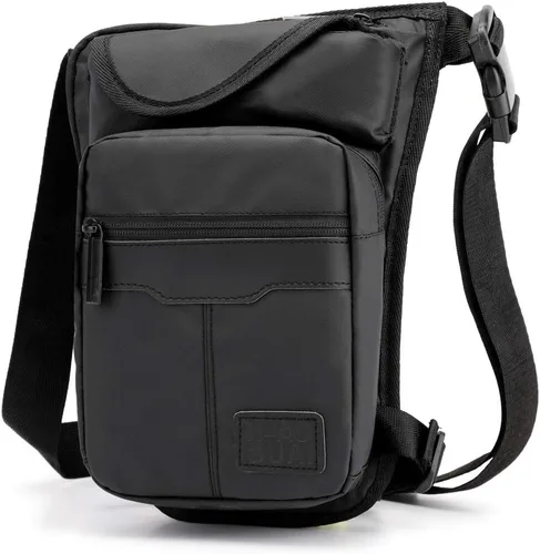 Vista 9 de Riñonera de cintura para hombres y mujeres, 00-negro gris, Casual