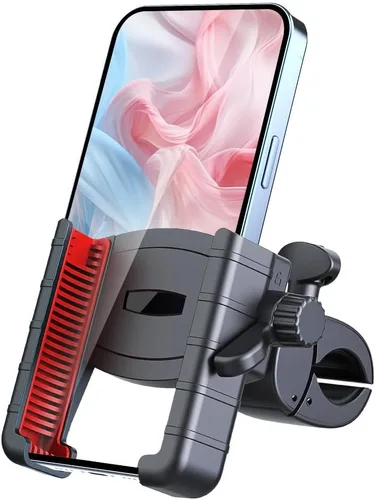 Vista 2 de Soporte universal ajustable para teléfono de bicicleta compatible con iPhone 15/14/13/12 Pro Max, Samsung Galaxy S23/S22 Ultra, accesorios
