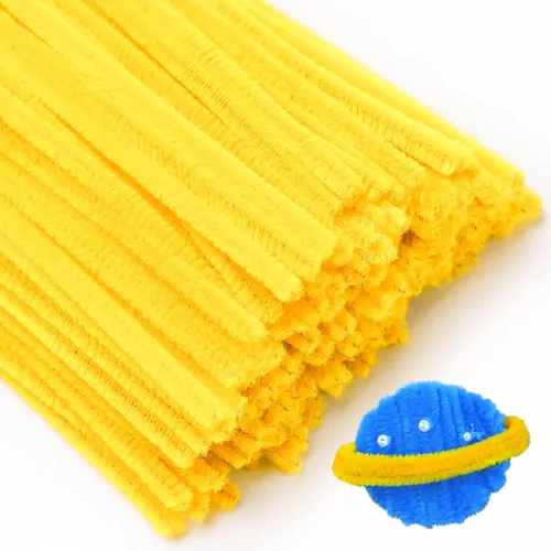 Vista 10 de Eppingwin 200 limpiapipas, limpiadores de pipas con purpurina, suministros de manualidades, tallos de felpilla de 10 colores para proyectos