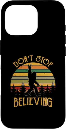 Vista 20 de Don't Stop Believing Bigfoot Rock And Roll Sasquatch Case for iPhone 16