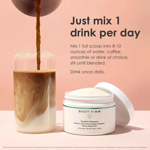 Vista 6 de Body Firm Youthful Essence Radiance - Péptidos de colágeno renovadores 30 porciones